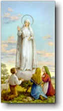 Madonna santissima di Fatima chiede di pregare il rosario.
